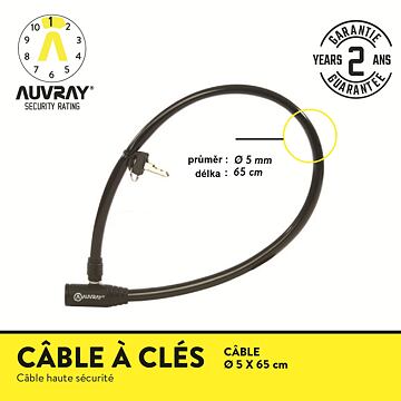 Auvray zámek kabel Cable Velo 65cm