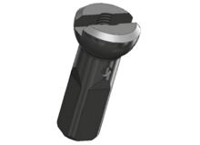 Sapim nipl Alu polyax 12mm černý zámek secure lock