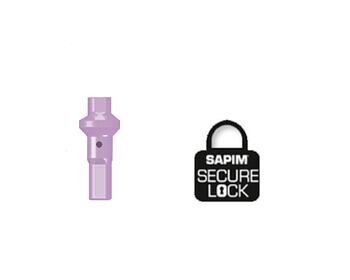 Sapim nipl Alu Polyax 16 double square fialový secure lock