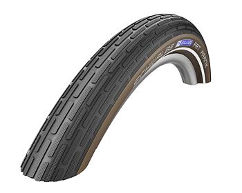 Schwalbe plášť Fat Frank 50-622 KevlarGuard Black/coffee+reflexní pruh 