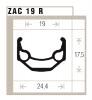 Ryde ráfek ZAC19 26" černý 36d.SE
