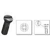 Sapim nipl Alu polyax 12mm černý zámek secure lock